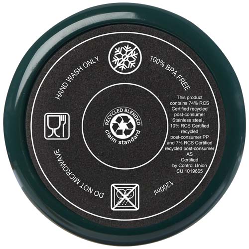 Melbourne kubek ze słomką z certyfikatem RCS 1200 ml Zielony błysk 10080164 (4)