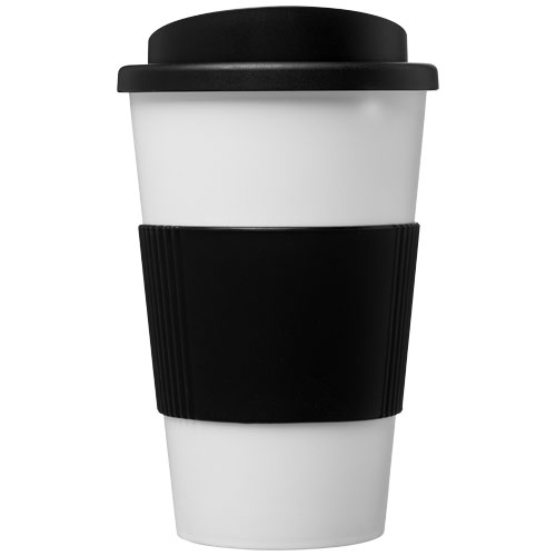 Kubek termiczny z serii Americano® o pojemności 350 ml z uchwytem Biały-Czarny 21000208 (2)