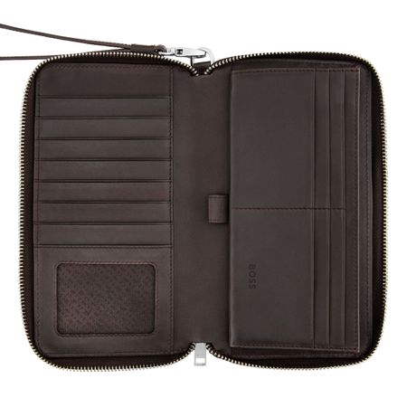 Portfel podróżny Classic Smooth Brown Brązowy HLL503Y (4)