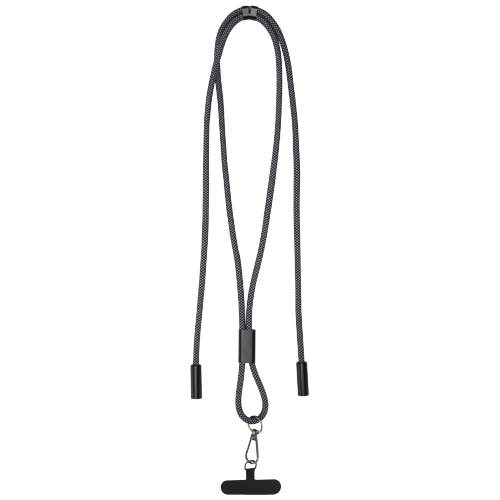 SMART 65 W - kabel ładujący wykonany z tworzywa sztucznego RPET, ze smyczą Czarny 12453090 (3)