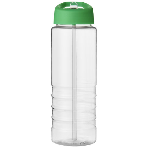 Bidon H2O Treble o pojemności 750 ml z wieczkiem z dzióbkiem Przezroczysty-Zielony 21087707 (2)
