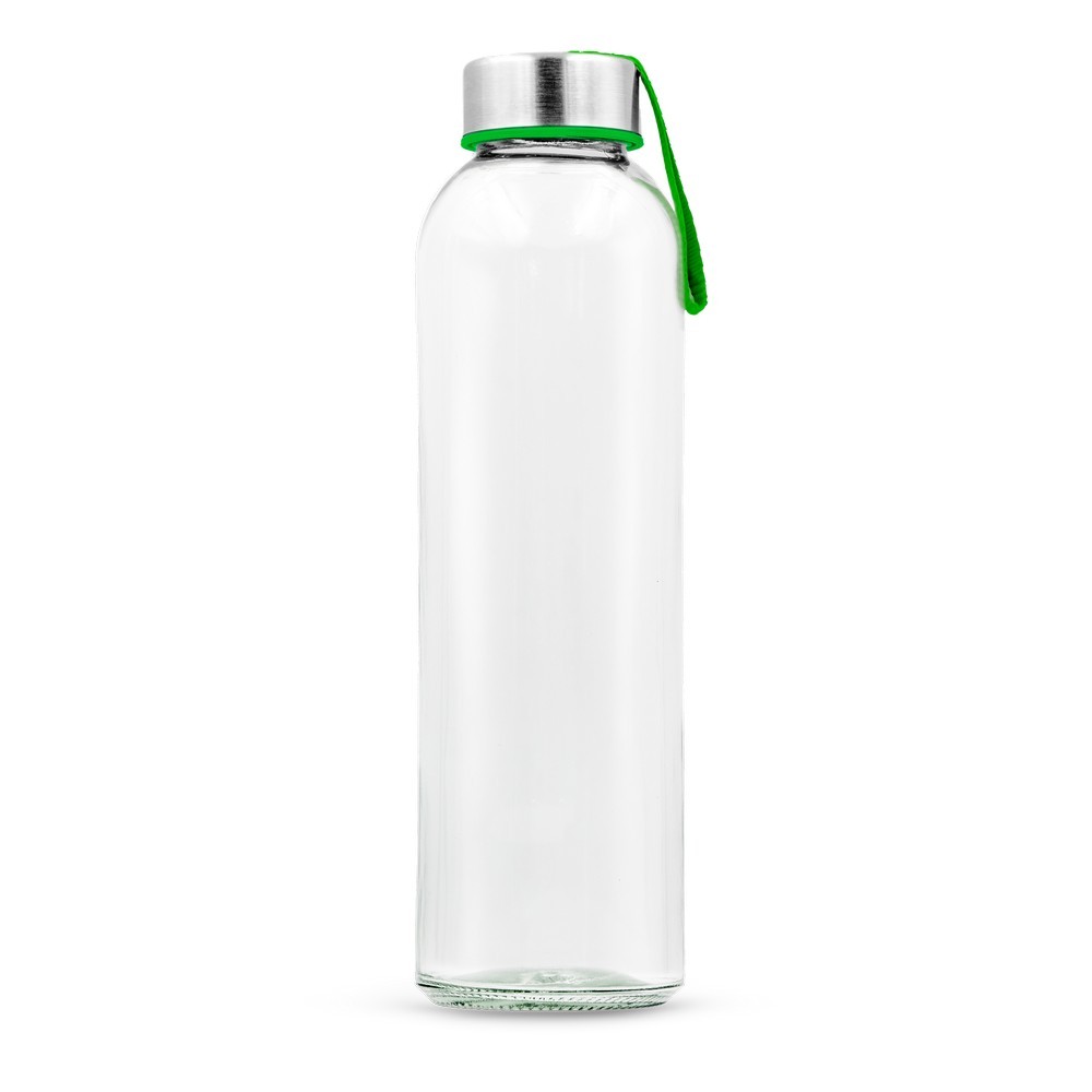 Szklana butelka 500 ml z kolorową wstążką | Viivi Zielony VA062-06 