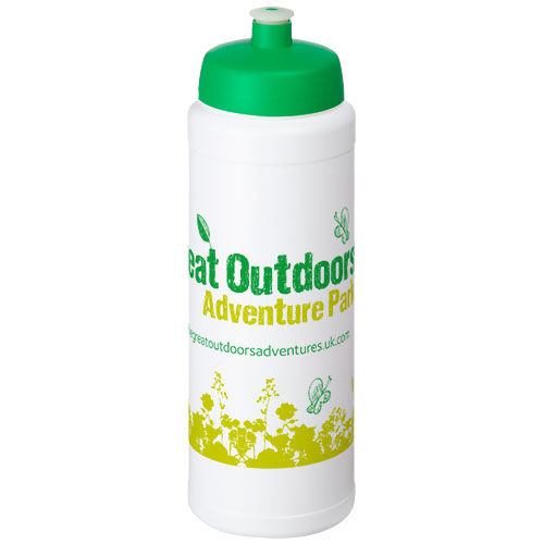 Bidon Baseline® Plus o pojemności 750 ml z wieczkiem sportowym Biały-Zielony 21069006 (1)