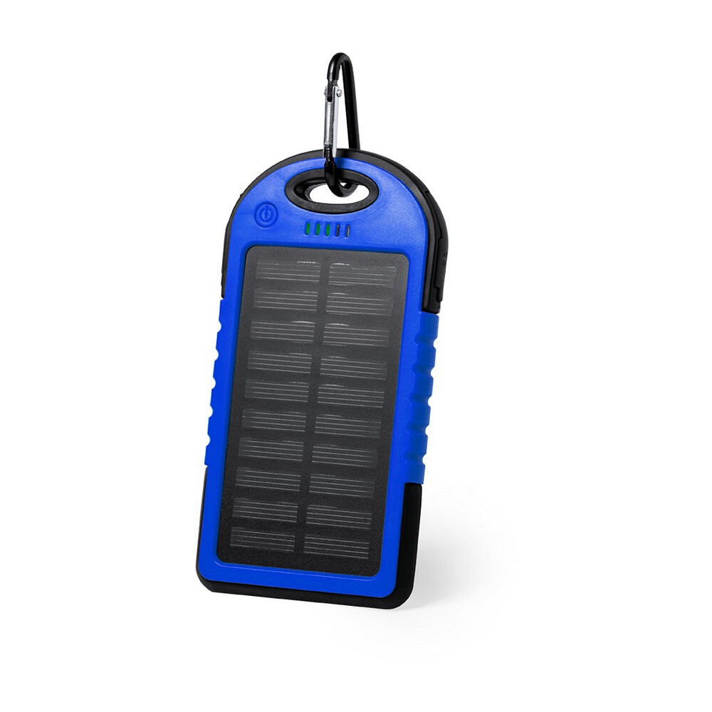 Gadżet reklamowy - Wodoodporny power bank 4000 mAh, ładowarka słoneczna