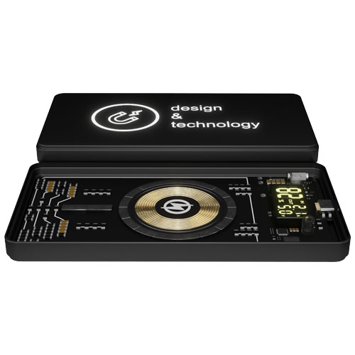 Podświetlany bezprzewodowy magnetyczny powerbank SCX.design P19 o pojemności 5000 mAh Czarny 1PX16090 (3)