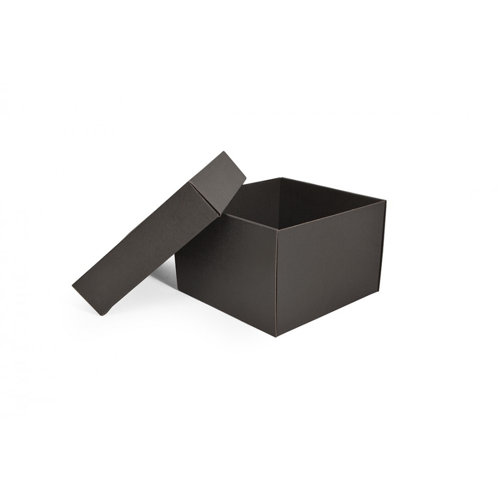 Pudełko fasonowe z wieczkiem 22x22x15 Czarny OGBOX009_1BLK 