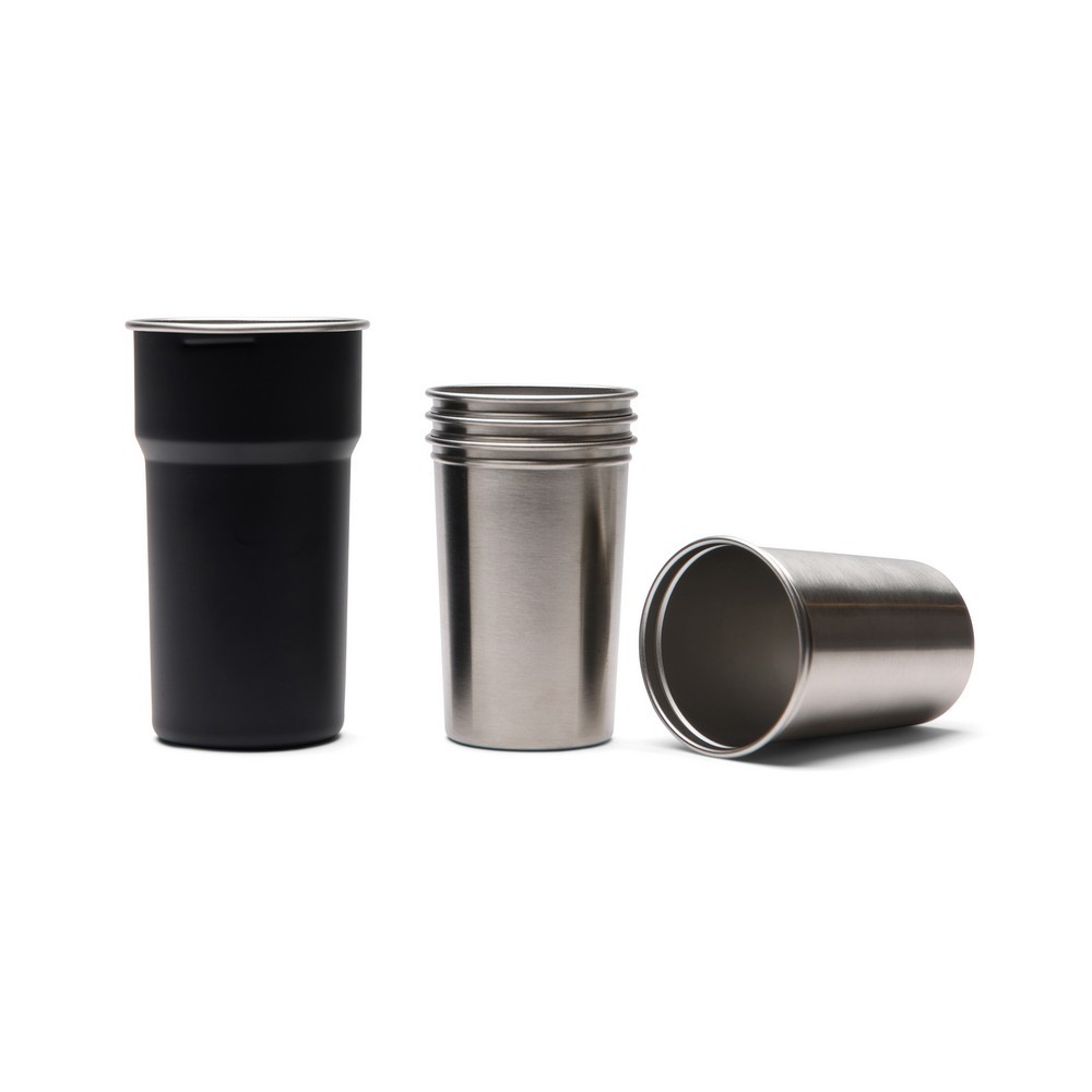 Zestaw kubków podróżnych 250 ml VINGA Parks, 4 el. Black VG675-03 (2)