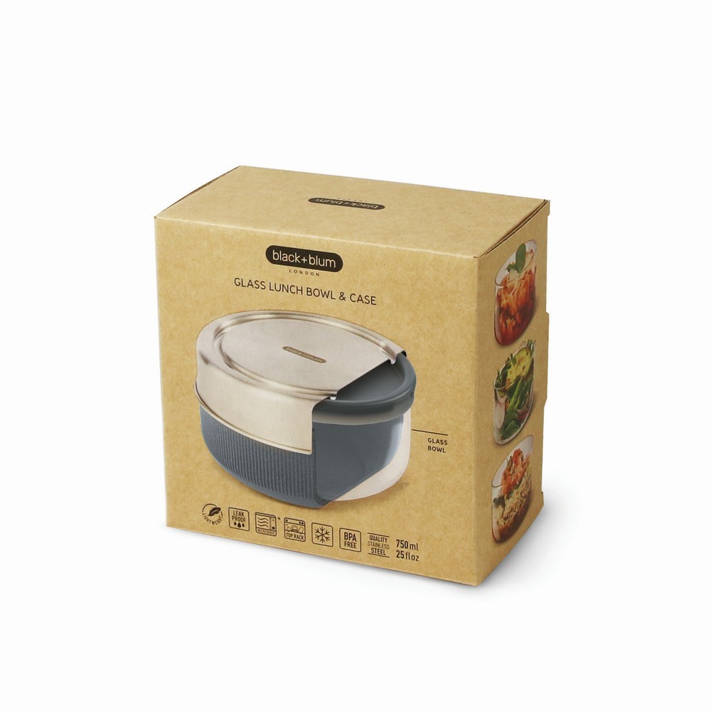 Lunchbox, pudełko śniadaniowe 750 ml Black+Blum Srebrny P439.0402 (16)