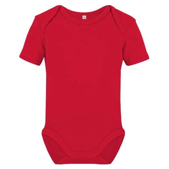 Body Niemowlęce Krótki Rękaw Bawełna Organiczna Red X11120-599079 