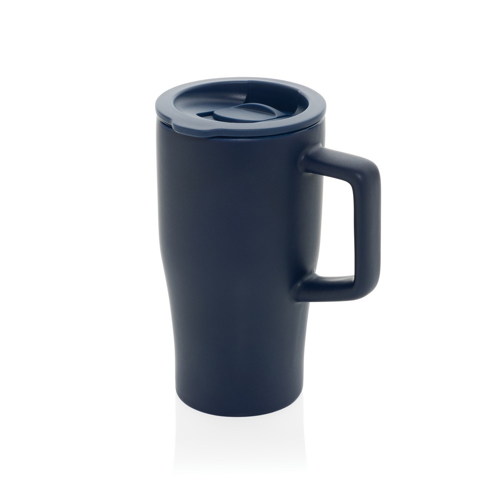 Ceramiczny kubek podrożny 490 ml Granatowy P437.2225 