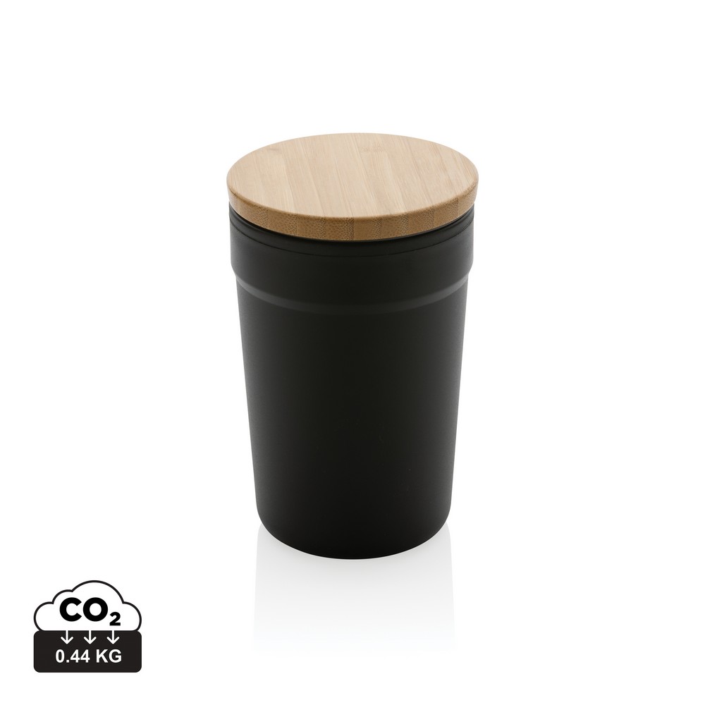 Kubek podróżny 300 ml z PP z recyklingu Czarny P433.291 (2)