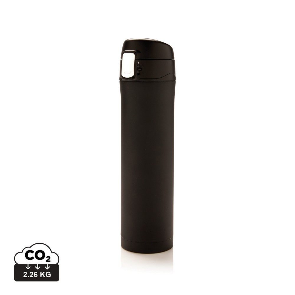 Kubek termiczny 450 ml, stal nierdzewna z recyklingu Czarny P435.501 (14)