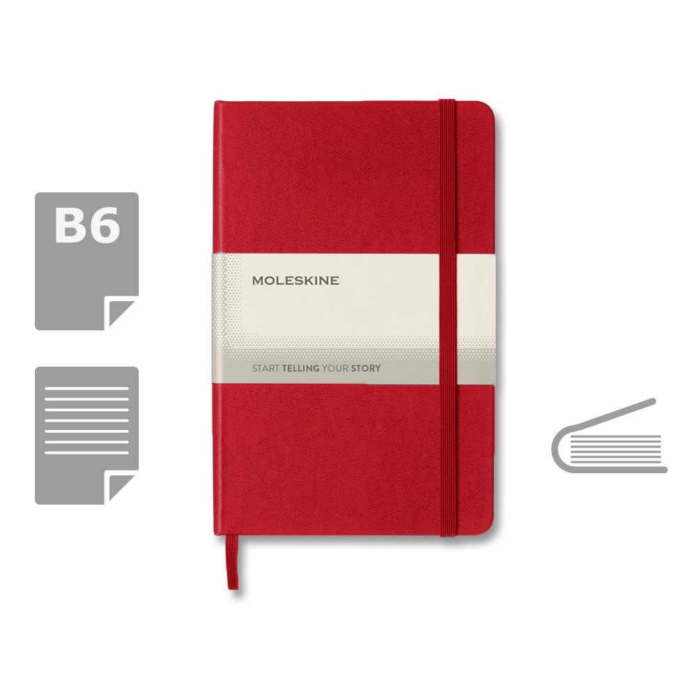 MOLESKINE Notatnik ok. B6 Czerwony VM026-05 