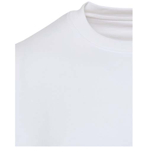 Boris 280 g/m2 sweter unisex z organicznego materiału z certyfikatem OCS o luźnym kroju i z okrągłym dekoltem Biały 3956401A (4)