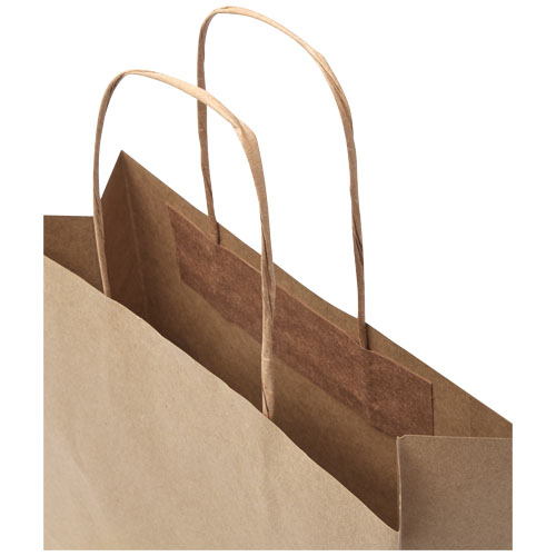 Torba z papieru Kraft ze skręconymi uchwytami – 24 x 9 x 24 cm Kraftowy brąz 1ZM00606 (5)