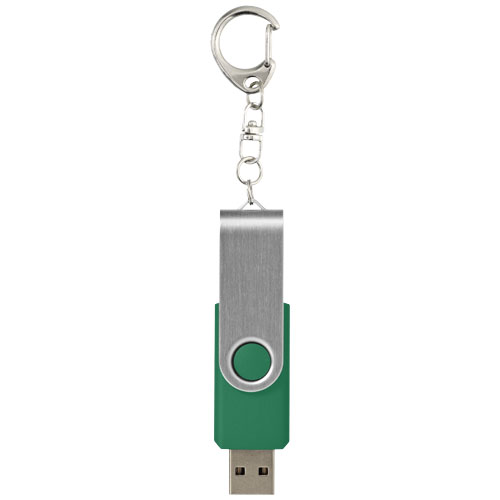 Rotate pendrive wyposażony w interfejs USB 3.0 z łańcuchem do kluczy Zielony 1Z50761K (2)