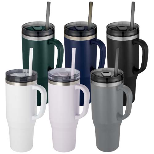 Melbourne kubek ze słomką z certyfikatem RCS 1200 ml Zielony błysk 10080164 (6)