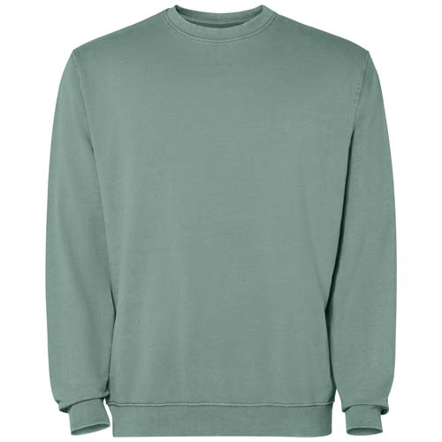 Jaya sweter unisex z okrągłym dekoltem Ciemnozielony R2203E50 