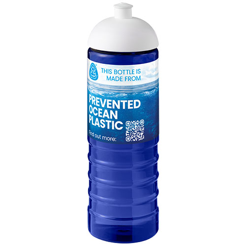 H2O Active® Eco Treble bidon z kopułową pokrywką o pojemności 750 ml  Niebieski-Biały 21048005 (1)