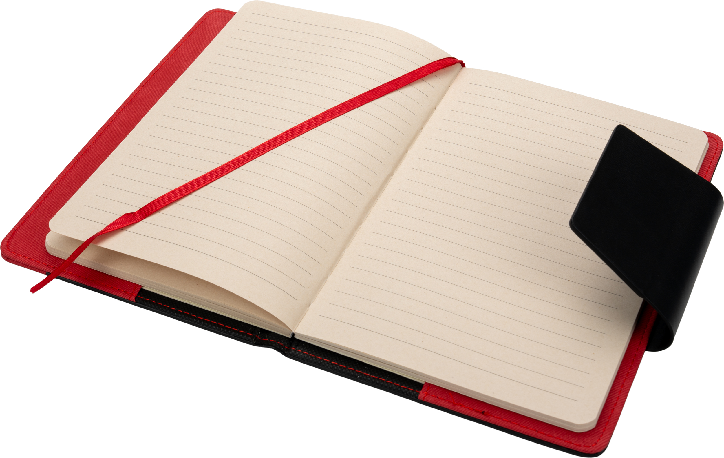 Notes A5 w linie z PU z recyklingu ASUNCION Czerwony 422905 (1)