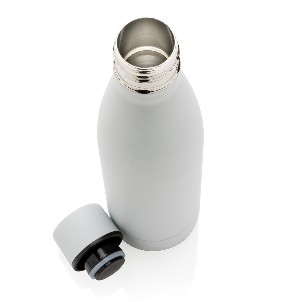 Butelka termiczna 500 ml, stal nierdzewna z recyklingu Biały P433.273 (3)
