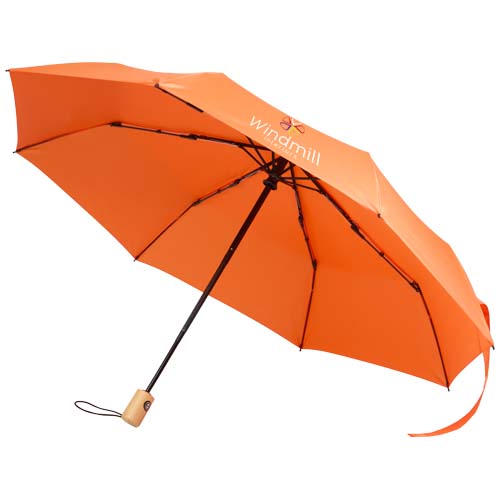 Renee – składany parasol 23 cale wyposażony w funkcję automatycznego otwierania i zamykania Pomarańczowy 13015931 (1)