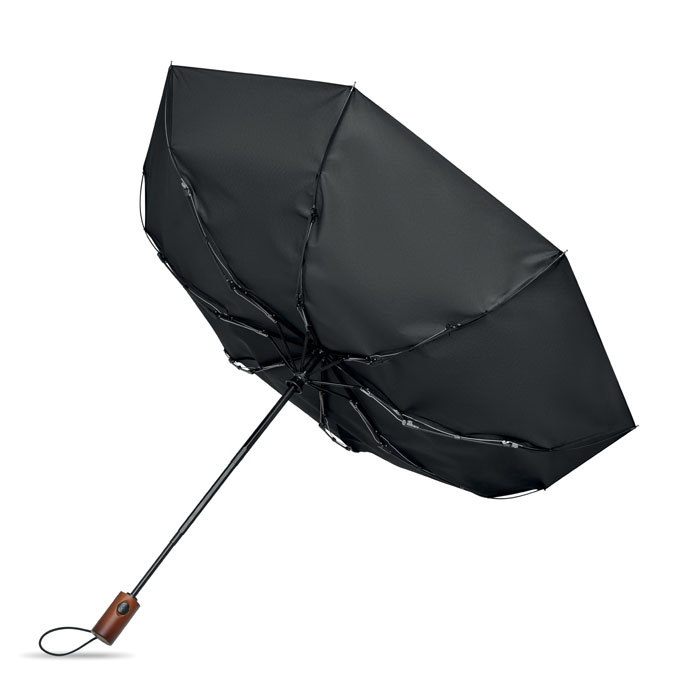 21" parasol automatyczny z drewnia Czarny MO3219-03 (2)