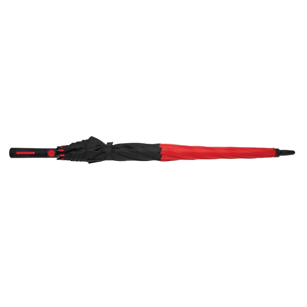 Parasol sztormowy 27", automatyczny AWARE™ RPET Czerwony P850.684 (3)