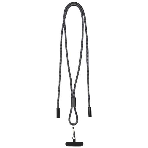 SMART 65 W - kabel ładujący wykonany z tworzywa sztucznego RPET, ze smyczą Czarny 12453090 