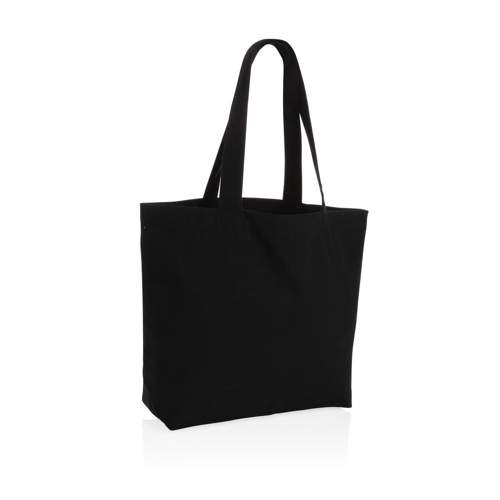 Torba na zakupy AWARE™, bawełna z recyklingu Czarny P762.961 