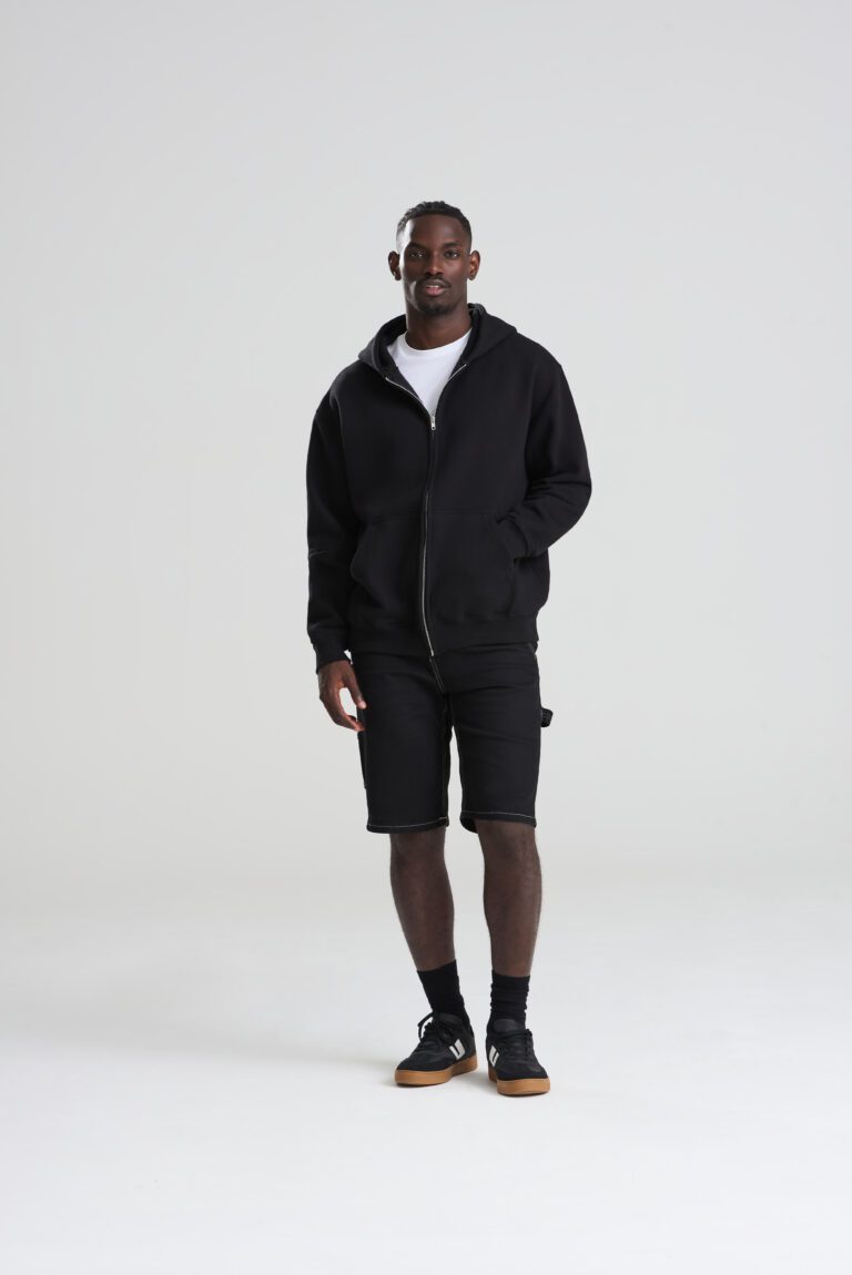 Bluza Rozpinana Luzny Kroj Polarowa Deep Black JH115-994796 (3)