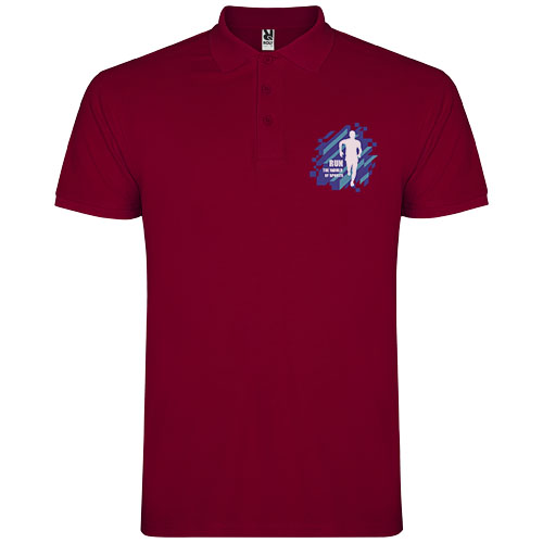 Star koszulka męska polo z krótkim rękawem Granat R66382P0 (1)