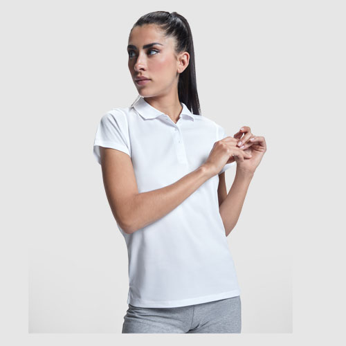 Monzha sportowa koszulka damska polo z krótkim rękawem Błękitny R04102H1 (3)