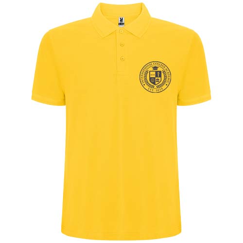 Pegaso Premium koszulka męska polo z krótkim rękawem Żółty R66091B1 (1)