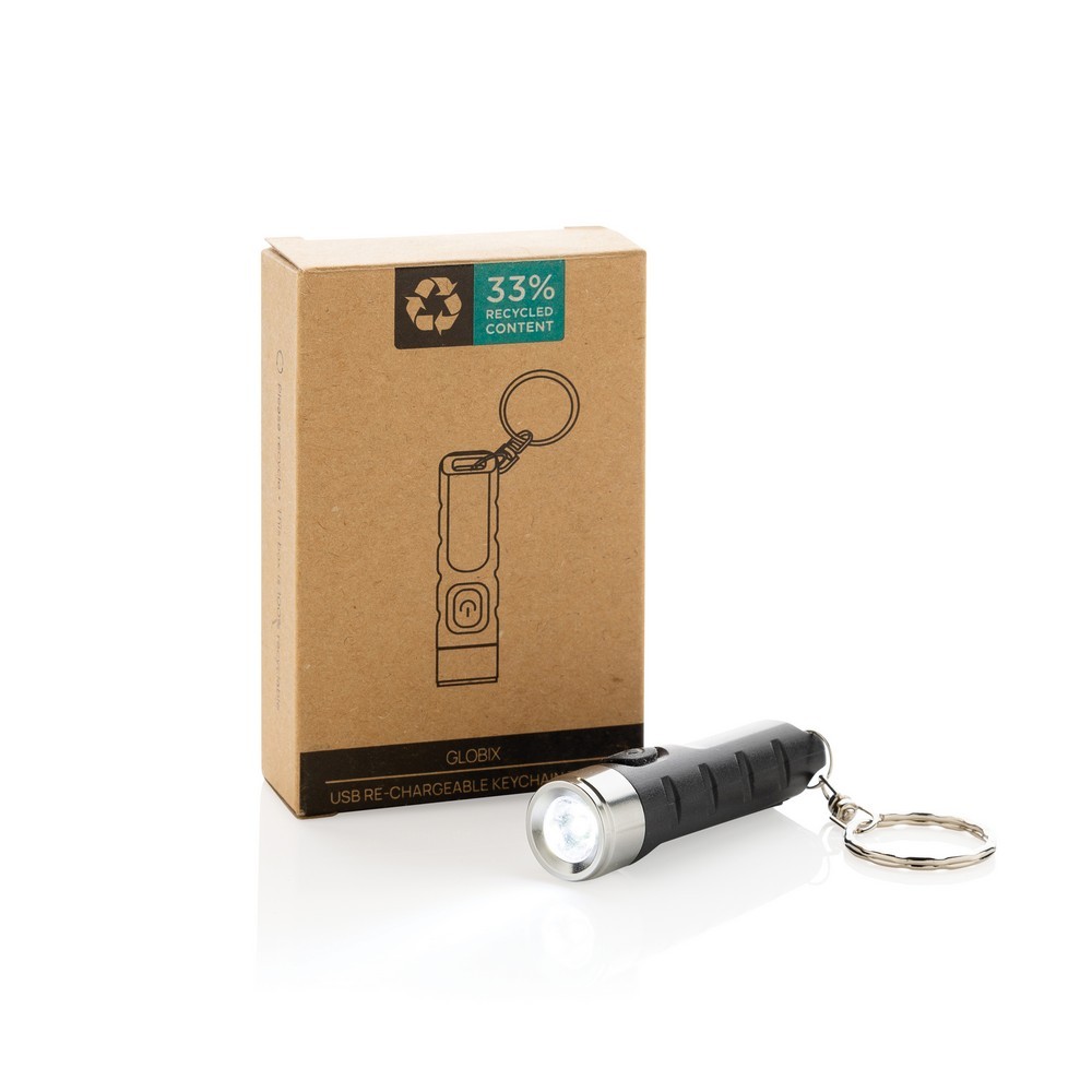 Brelok do kluczy Globix, latarka Czarny P514.0201 (1)