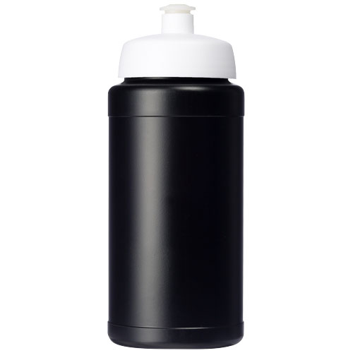 Bidon Baseline® Plus o pojemności 500 ml z wieczkiem sportowym Czarny-Biały 21068812 (2)