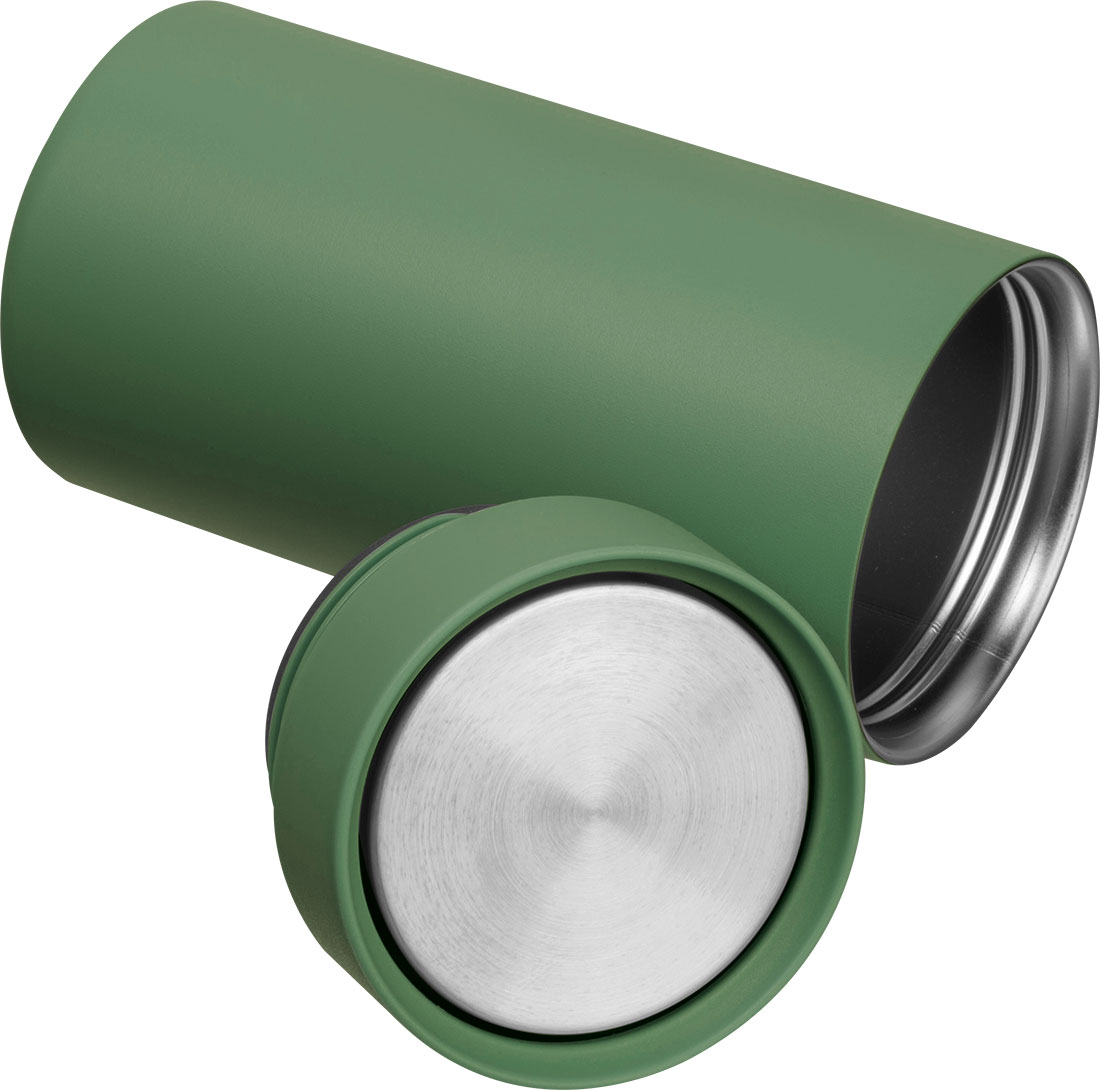 Kubek termiczny stalowy z recyklingu LE PORT MoLu 360 ml Oliwkowy 535319 (2)