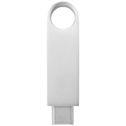 Okrągła pamięć USB z wejściem typu C Srebrny 1Z49081L (4)