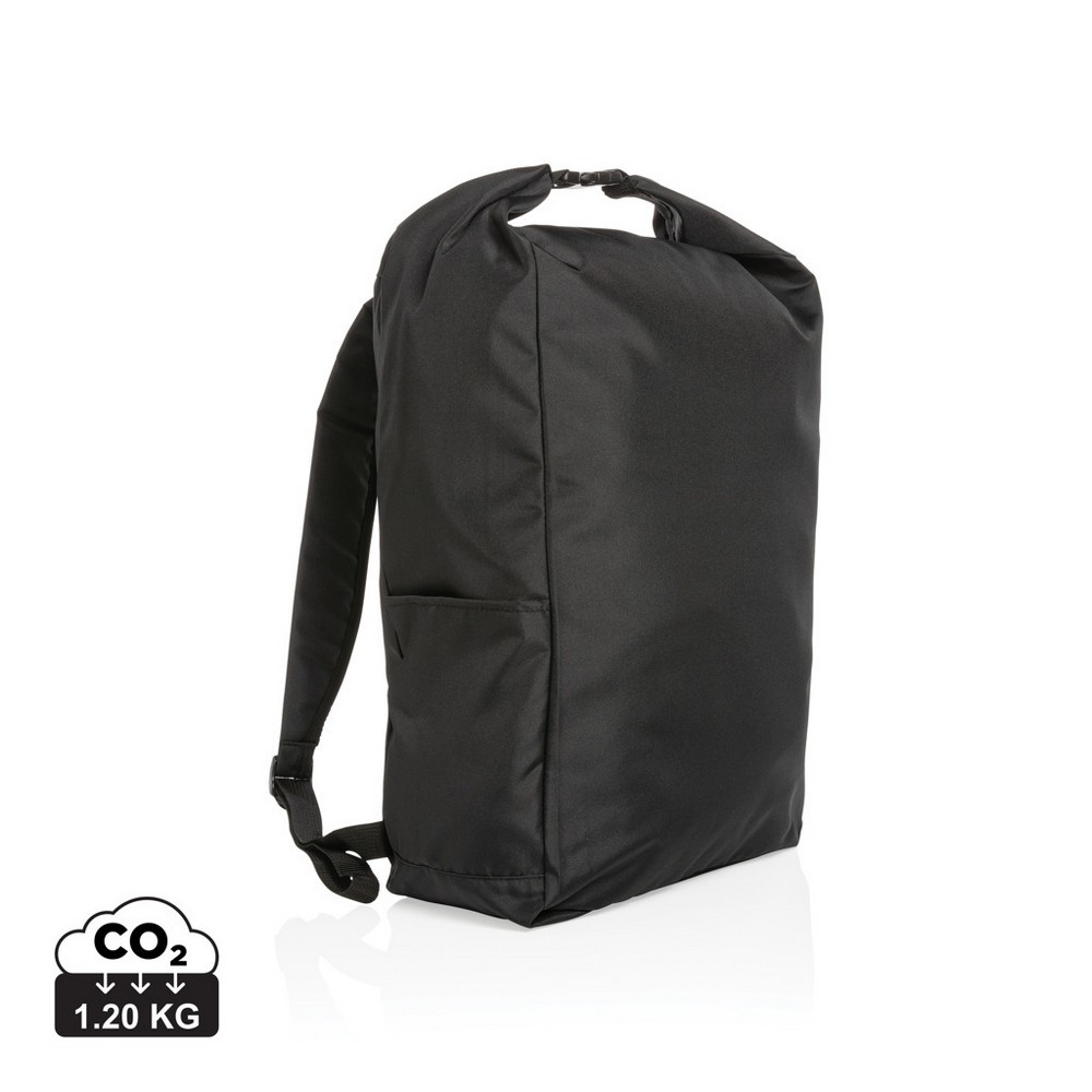 Zwijany plecak AWARE™ RPET Czarny P762.751 (11)