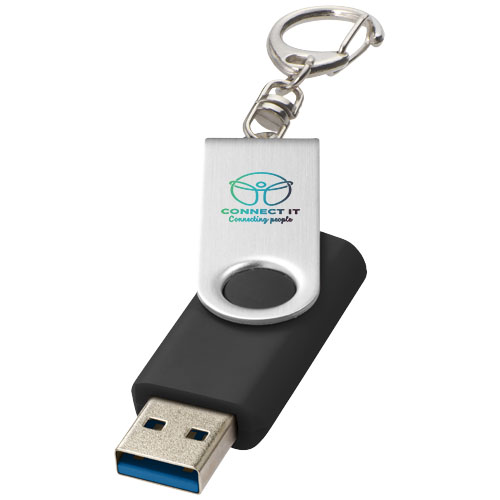 Rotate pendrive wyposażony w interfejs USB 3.0 z łańcuchem do kluczy Czarny 1Z50790K (1)