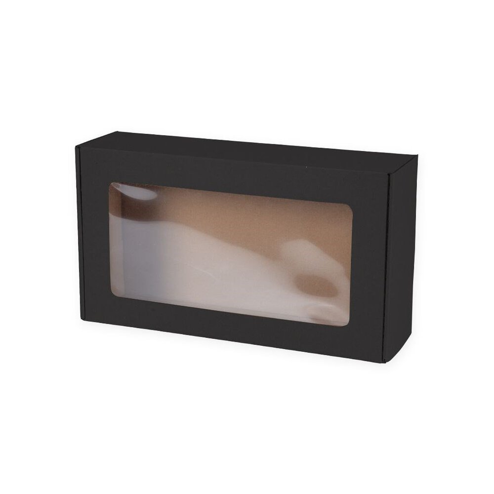 Pudełko z oknem  35x20x10 Czarny OGBOX003BLK 