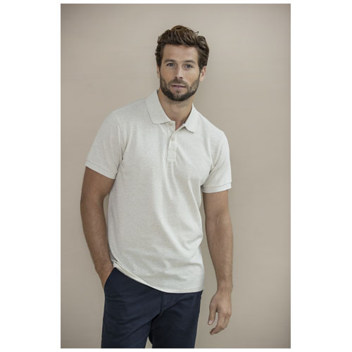Emerald koszulka polo unisex z recyklingu z krótkim rękawem Granatowy 37539559 (5)