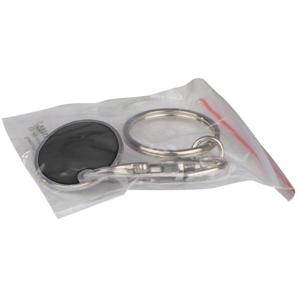 Brelok metalowy z żetonem ARRAS Czarny 047703 (2)