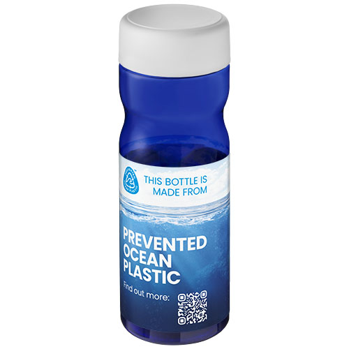 H2O Active® Eco Base 650 ml screw cap water bottle Niebieski-Biały 21043503 (1)