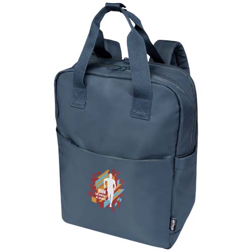 Trip Aware™, plecak na laptopa 14 cali wykonany z materiałów z recyklingu, 9 l Szaroniebieski 12076255 (1)