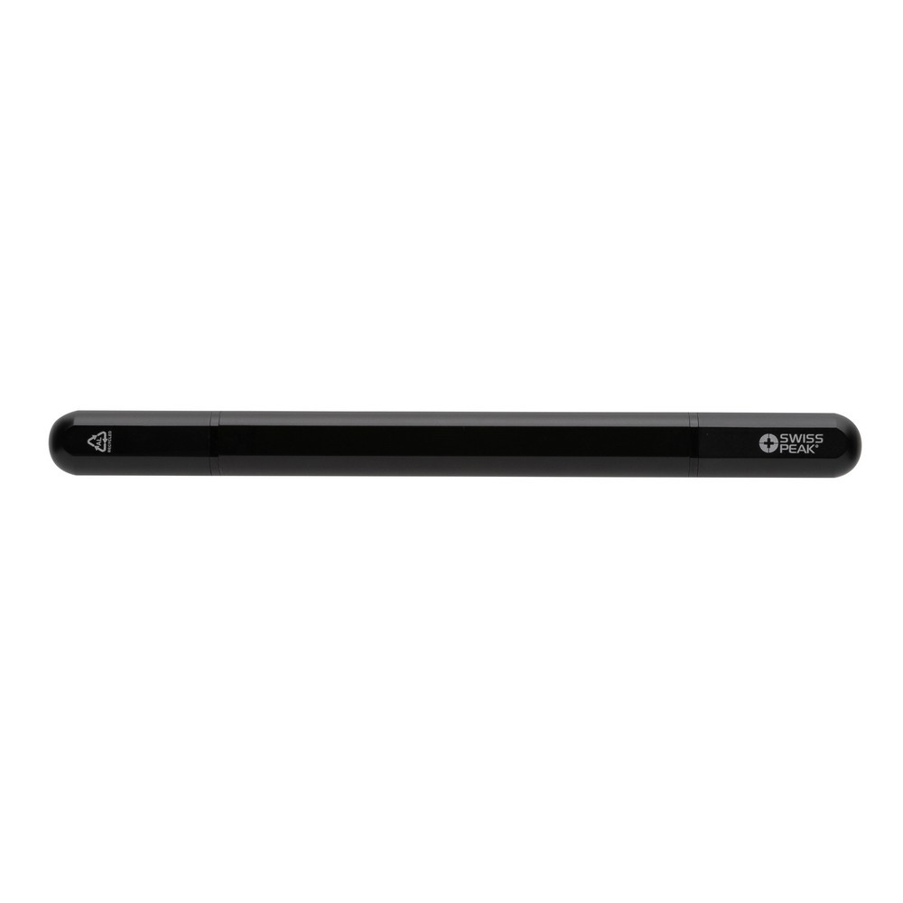Długopis 2 w 1 Swiss Peak Storm, aluminium z recyklingu Czarny P611.251 (1)