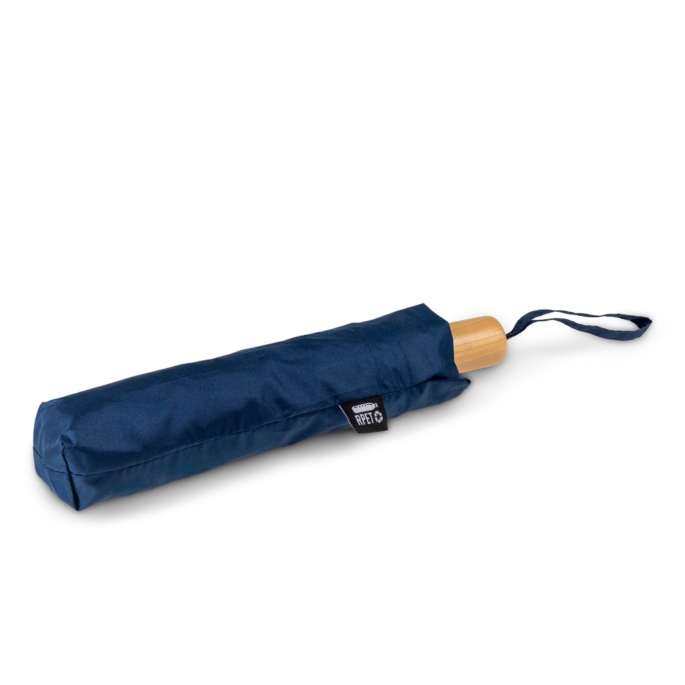 Wiatroodporny parasol manualny RPET, składany | Uksan Granatowy VA067-04 (4)