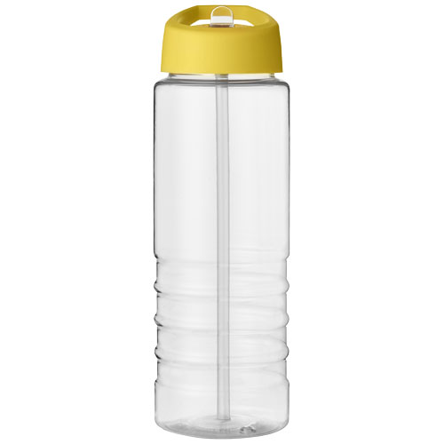 Bidon H2O Treble o pojemności 750 ml z wieczkiem z dzióbkiem Przezroczysty-Żółty 21087713 (2)