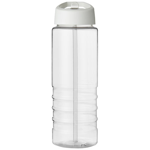 Bidon H2O Treble o pojemności 750 ml z wieczkiem z dzióbkiem Przezroczysty-Biały 21087701 (2)