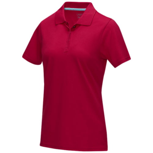 Damska organiczna koszulka polo Graphite z certyfikatem GOTS Czerwony 37509250 